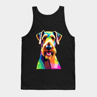 Airedale Terrier Pop Art Tank Top